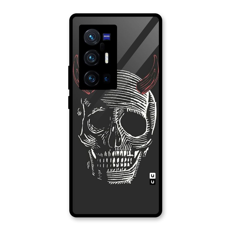 Spooky Face Glass Back Case for Vivo X70 Pro Plus