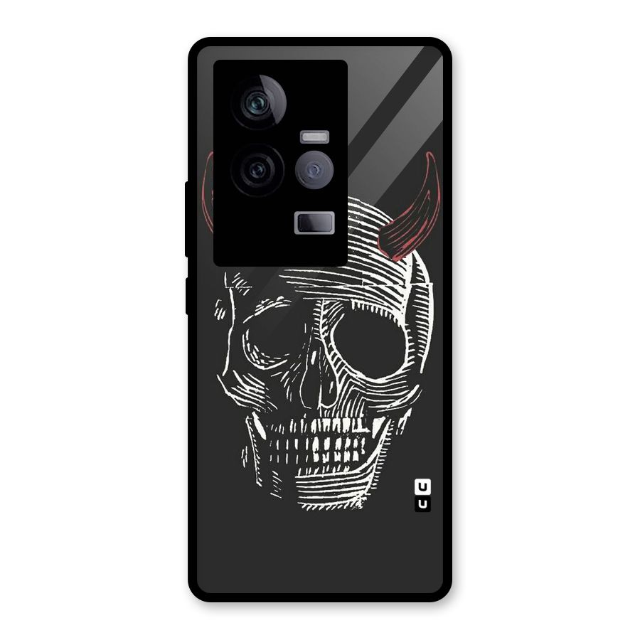 Spooky Face Glass Back Case for Vivo iQOO 11 5G