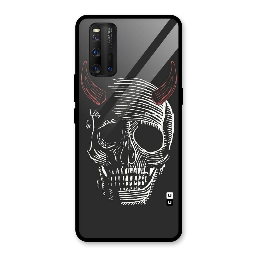 Spooky Face Glass Back Case for Vivo iQOO 3