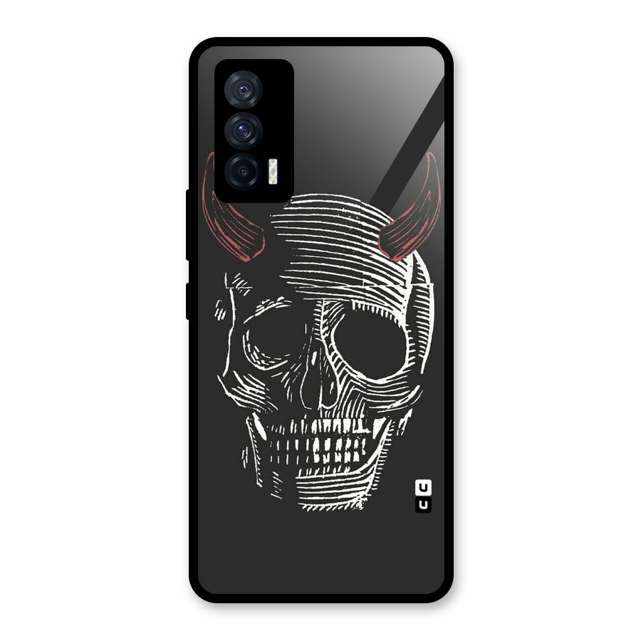 Spooky Face Glass Back Case for Vivo iQOO 7 5G