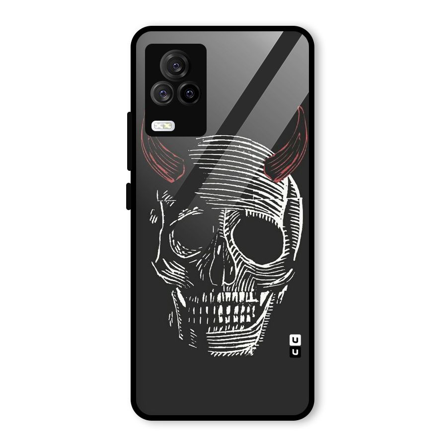 Spooky Face Glass Back Case for Vivo iQOO 7 Legend 5G