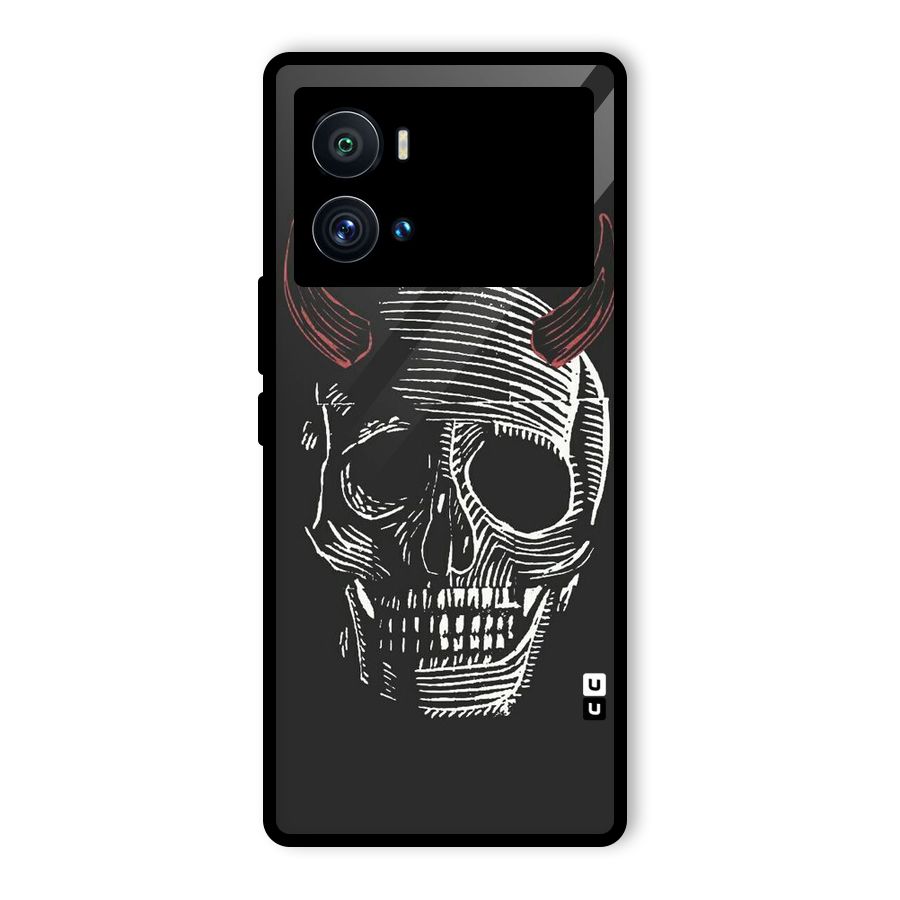 Spooky Face Glass Back Case for Vivo iQOO 9 Pro
