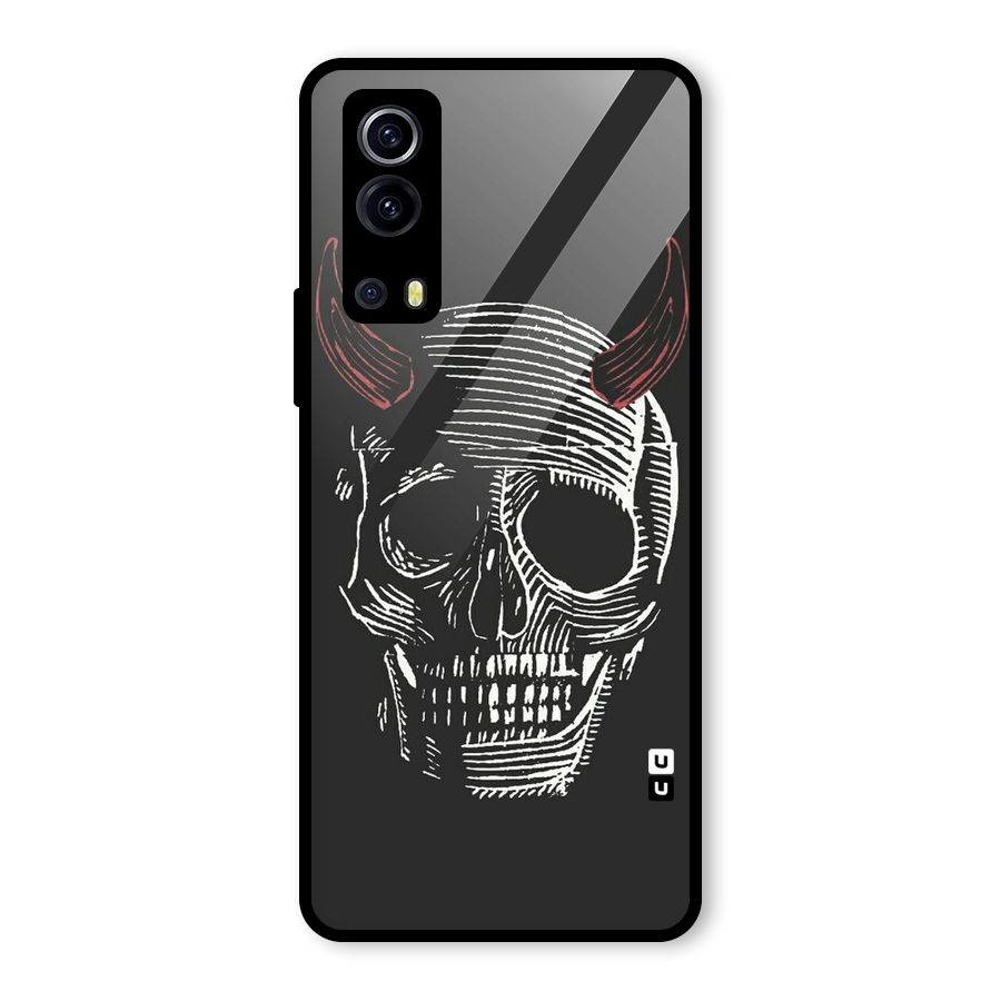 Spooky Face Glass Back Case for Vivo iQOO Z3