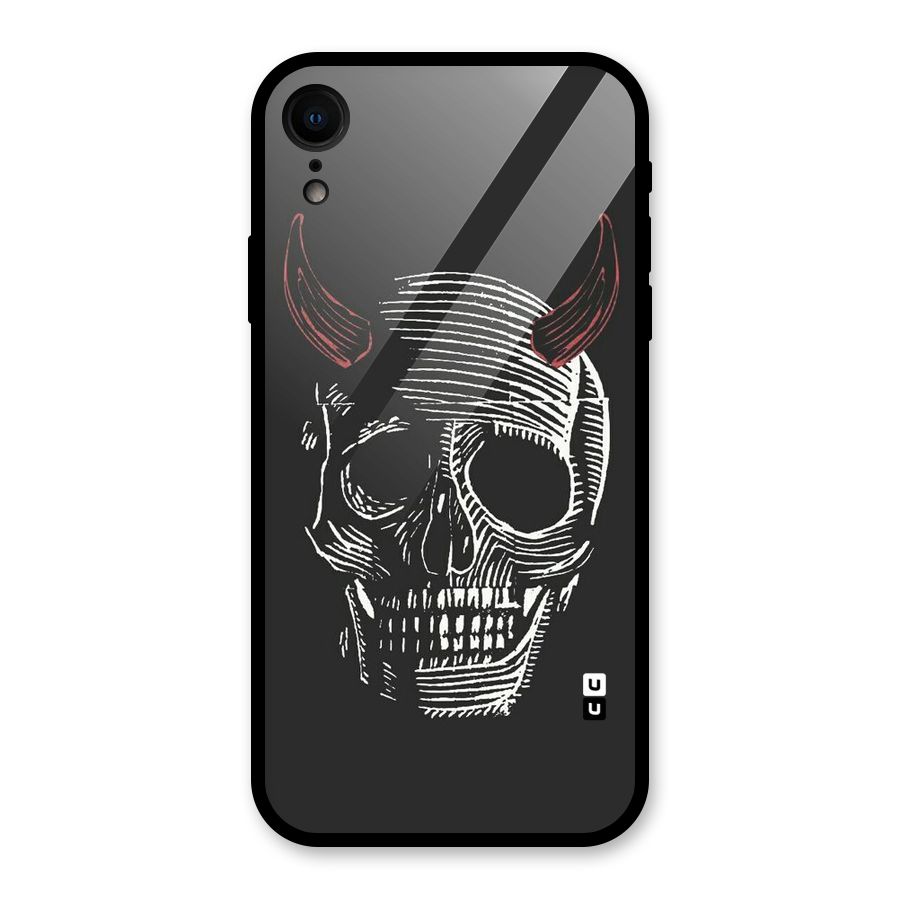Spooky Face Glass Back Case for XR