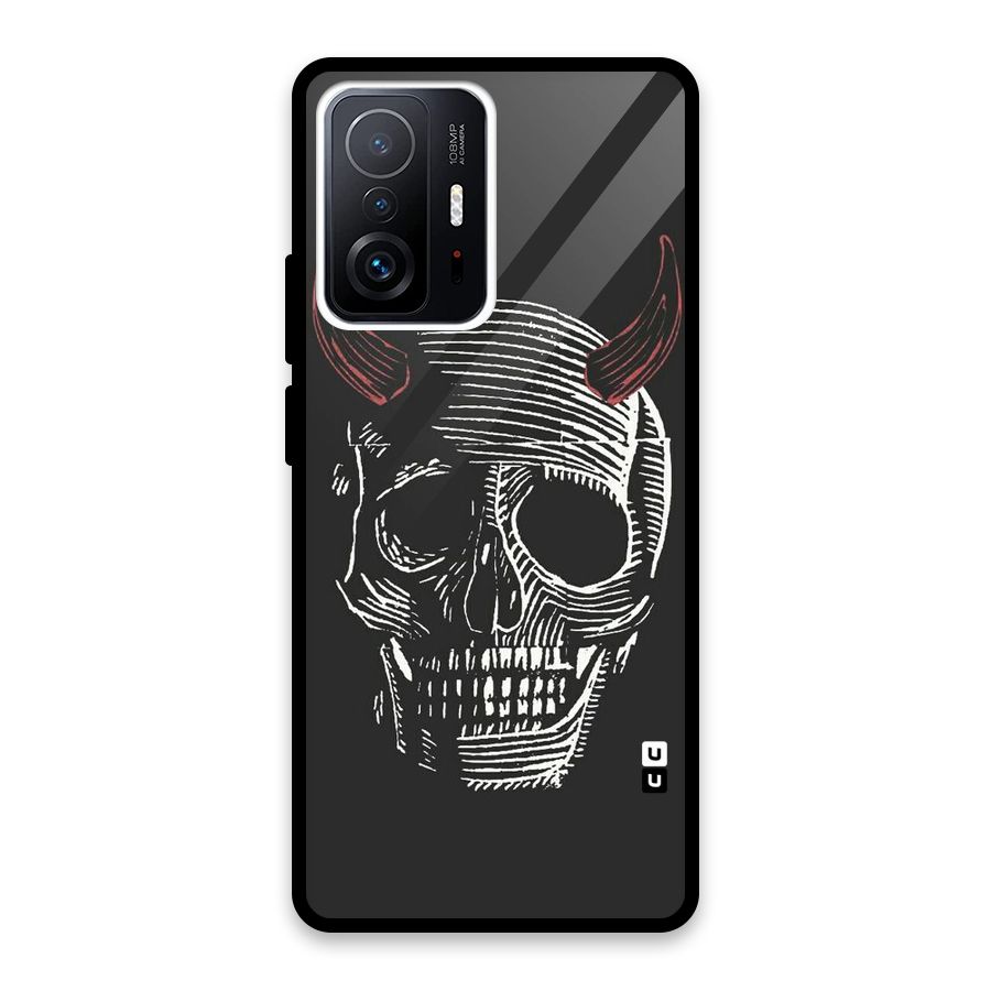 Spooky Face Glass Back Case for Xiaomi 11T Pro