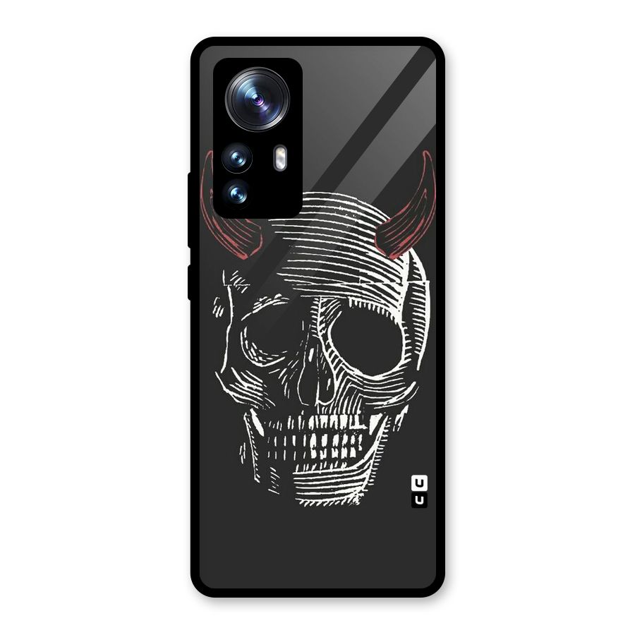 Spooky Face Glass Back Case for Xiaomi 12 Pro