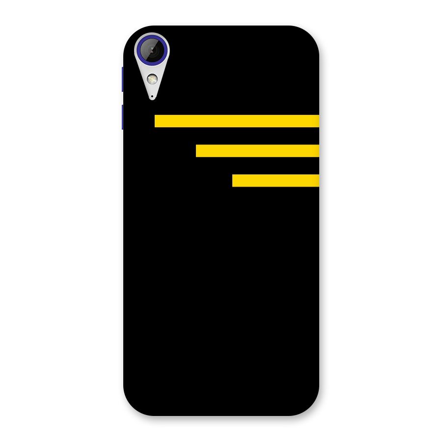 Sports Yellow Stripes Back Case for Desire 830