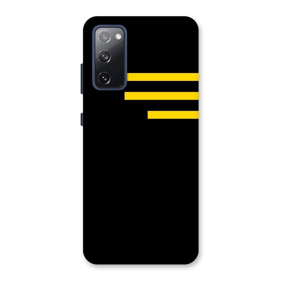 Sports Yellow Stripes Back Case for Galaxy S20 FE
