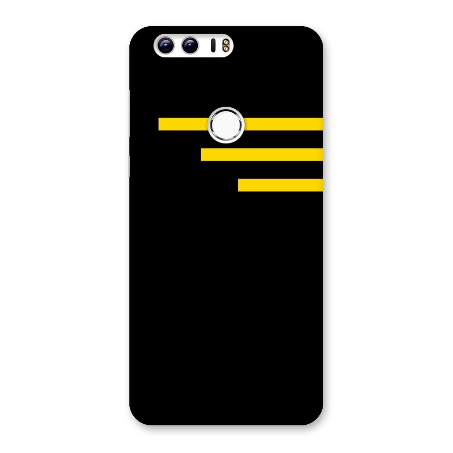 Sports Yellow Stripes Back Case for Honor 8