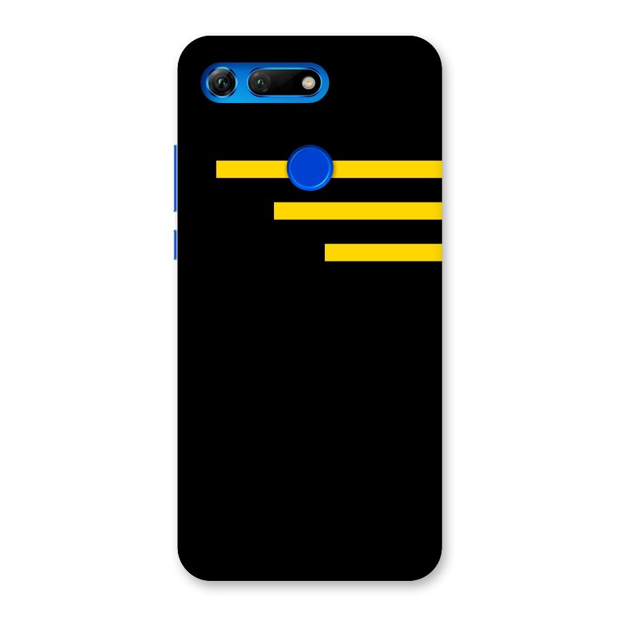 Sports Yellow Stripes Back Case for Honor View 20