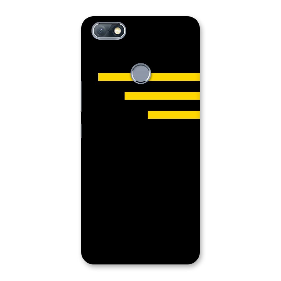 Sports Yellow Stripes Back Case for Infinix Note 5