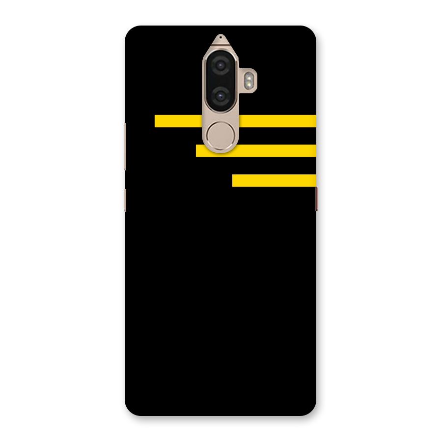 Sports Yellow Stripes Back Case for Lenovo K8 Note