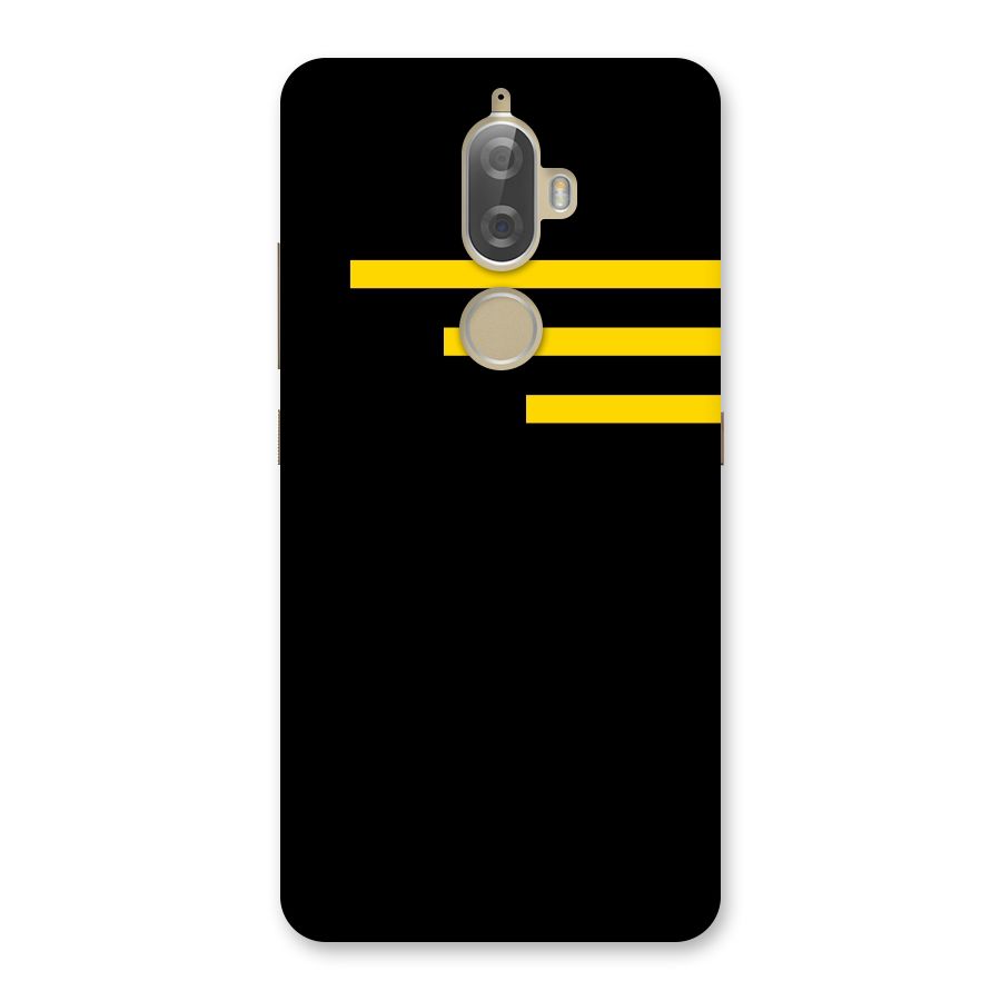 Sports Yellow Stripes Back Case for Lenovo K8 Plus