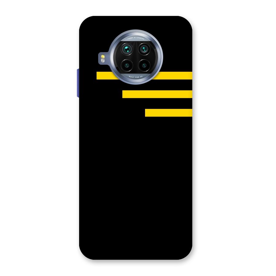 Sports Yellow Stripes Back Case for Mi 10i