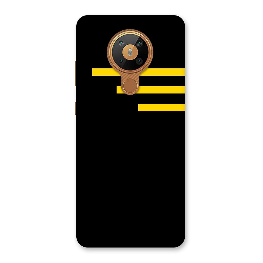 Sports Yellow Stripes Back Case for Nokia 5.3