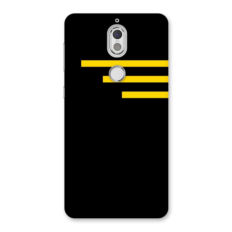 Sports Yellow Stripes Back Case for Nokia 7
