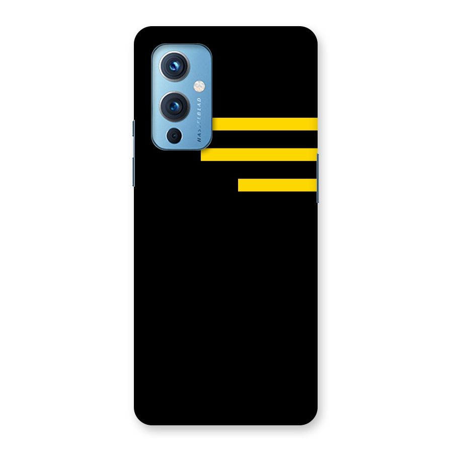 Sports Yellow Stripes Back Case for OnePlus 9