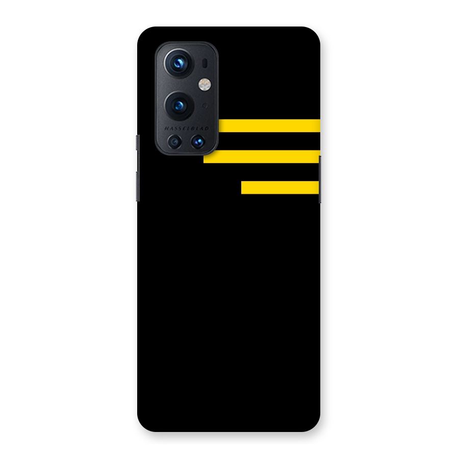 Sports Yellow Stripes Back Case for OnePlus 9 Pro