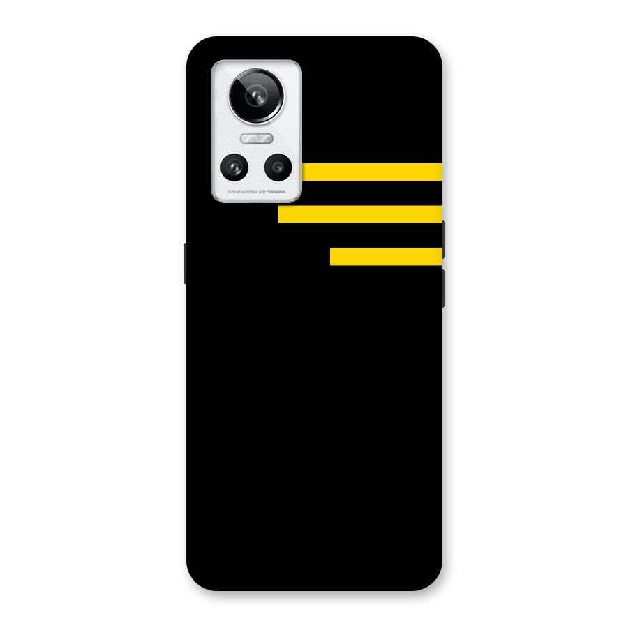 Sports Yellow Stripes Back Case for Realme GT Neo 3