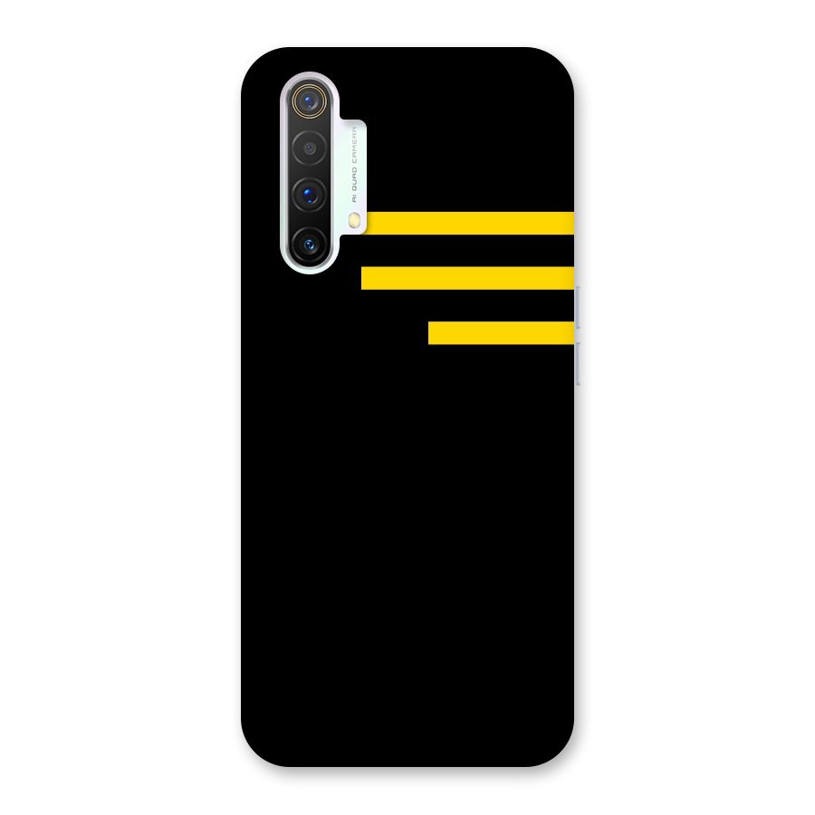 Sports Yellow Stripes Back Case for Realme X3 SuperZoom