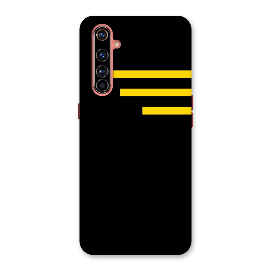 Sports Yellow Stripes Back Case for Realme X50 Pro