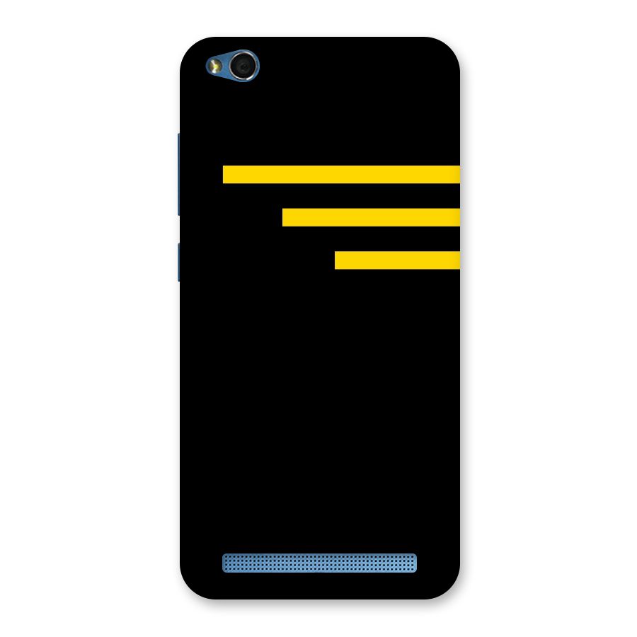 Sports Yellow Stripes Back Case for Redmi 5A