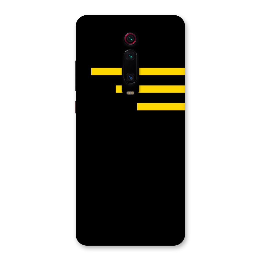 Sports Yellow Stripes Back Case for Redmi K20