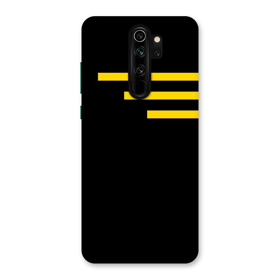 Sports Yellow Stripes Back Case for Redmi Note 8 Pro