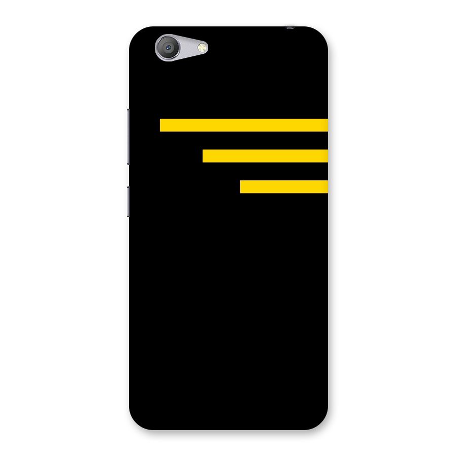 Sports Yellow Stripes Back Case for Vivo Y53