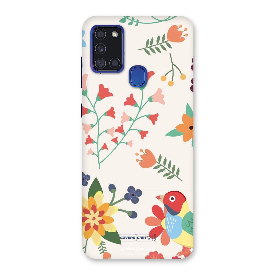 Spring Flowers Back Case for Galaxy A21s