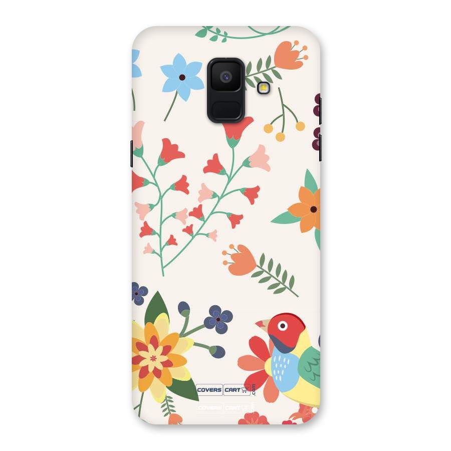 Spring Flowers Back Case for Galaxy A6 (2018)
