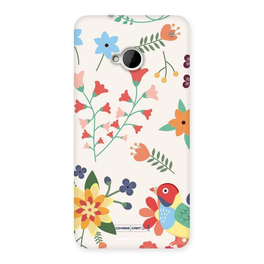 Spring Flowers Back Case for HTC One M7