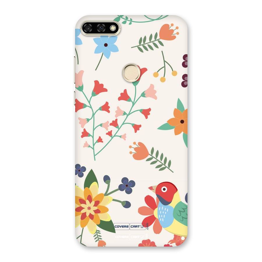 Spring Flowers Back Case for Honor 7A