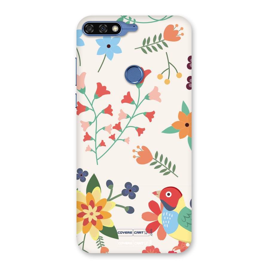 Spring Flowers Back Case for Honor 7C