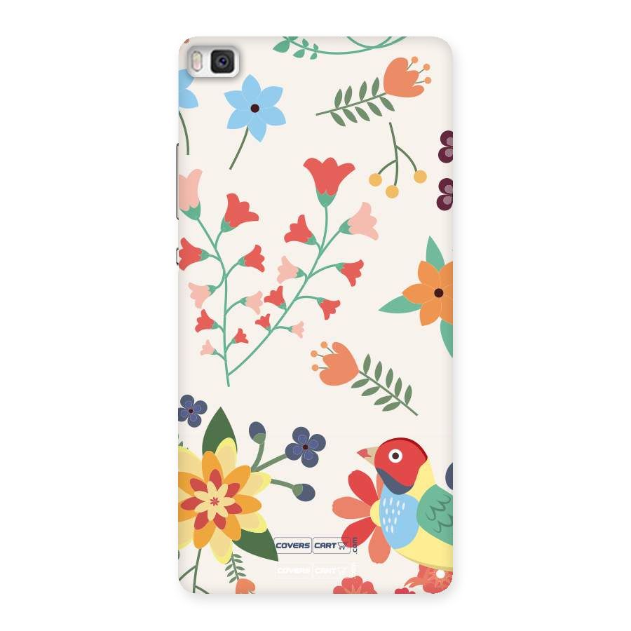 Spring Flowers Back Case for Huawei P8