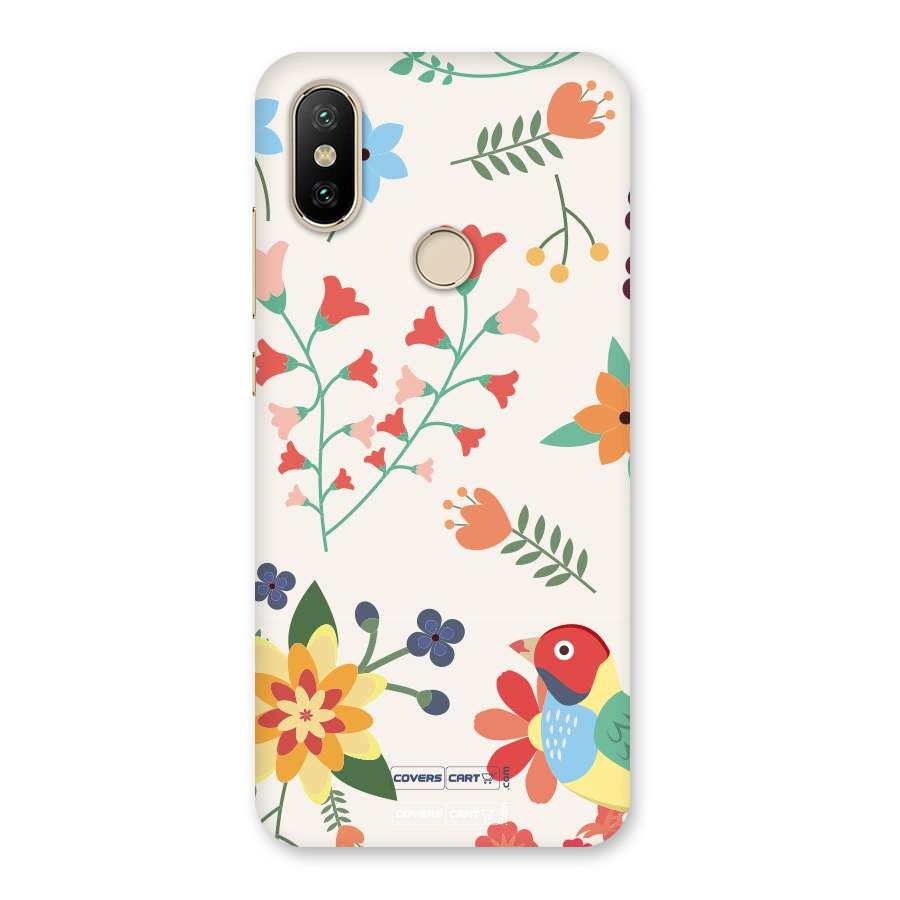 Spring Flowers Back Case for Mi A2