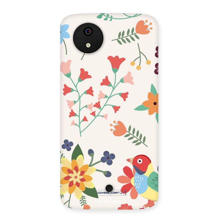 Spring Flowers Back Case for Micromax Canvas A1