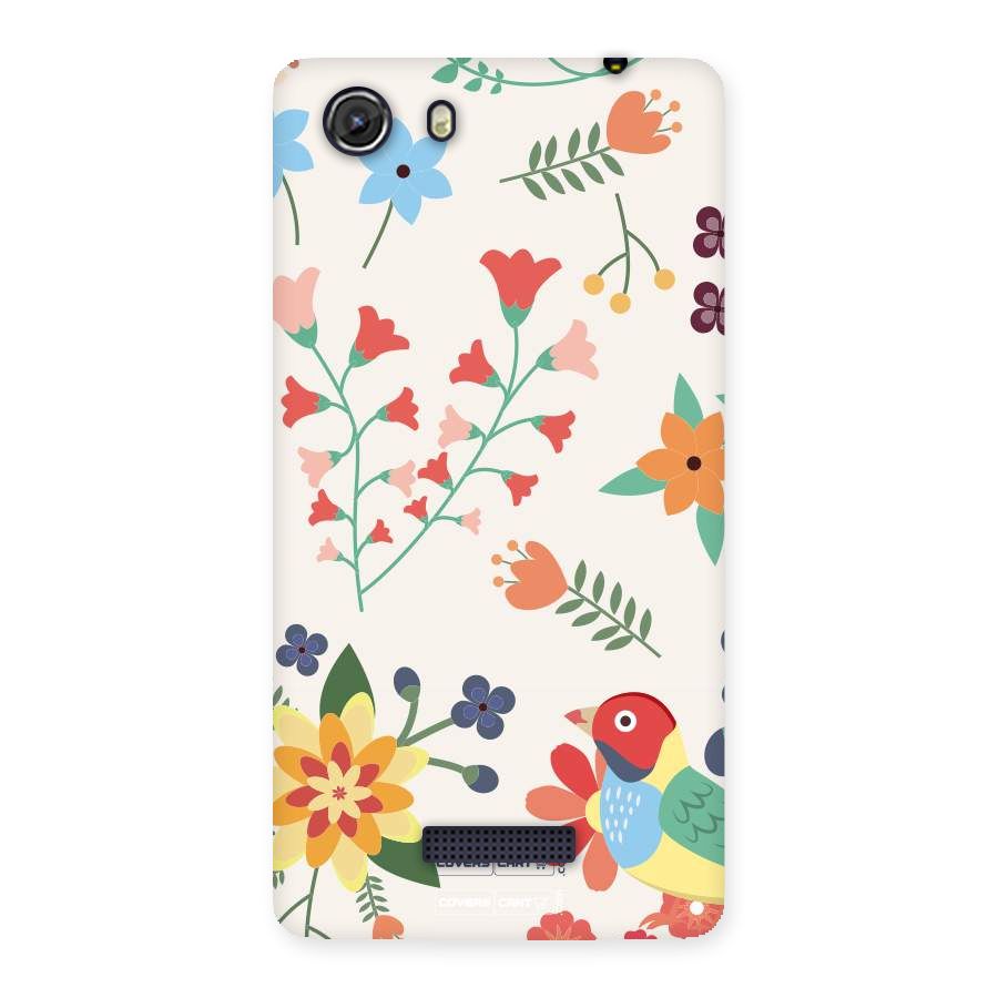Spring Flowers Back Case for Micromax Unite 3