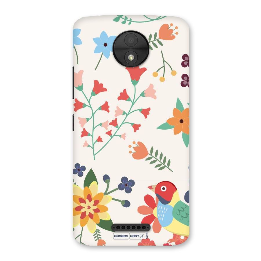 Spring Flowers Back Case for Moto C