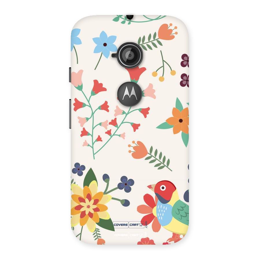 Spring Flowers Back Case for Moto E 2nd Gen