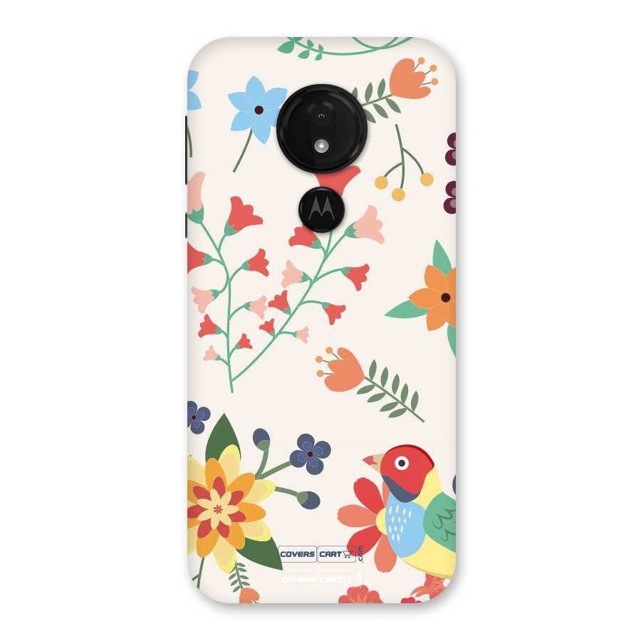 Spring Flowers Back Case for Moto G7 Power