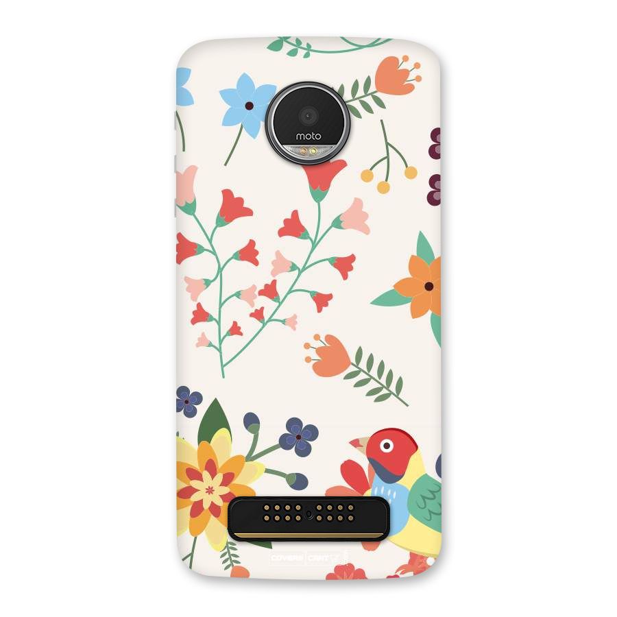 Spring Flowers Back Case for Moto Z Play