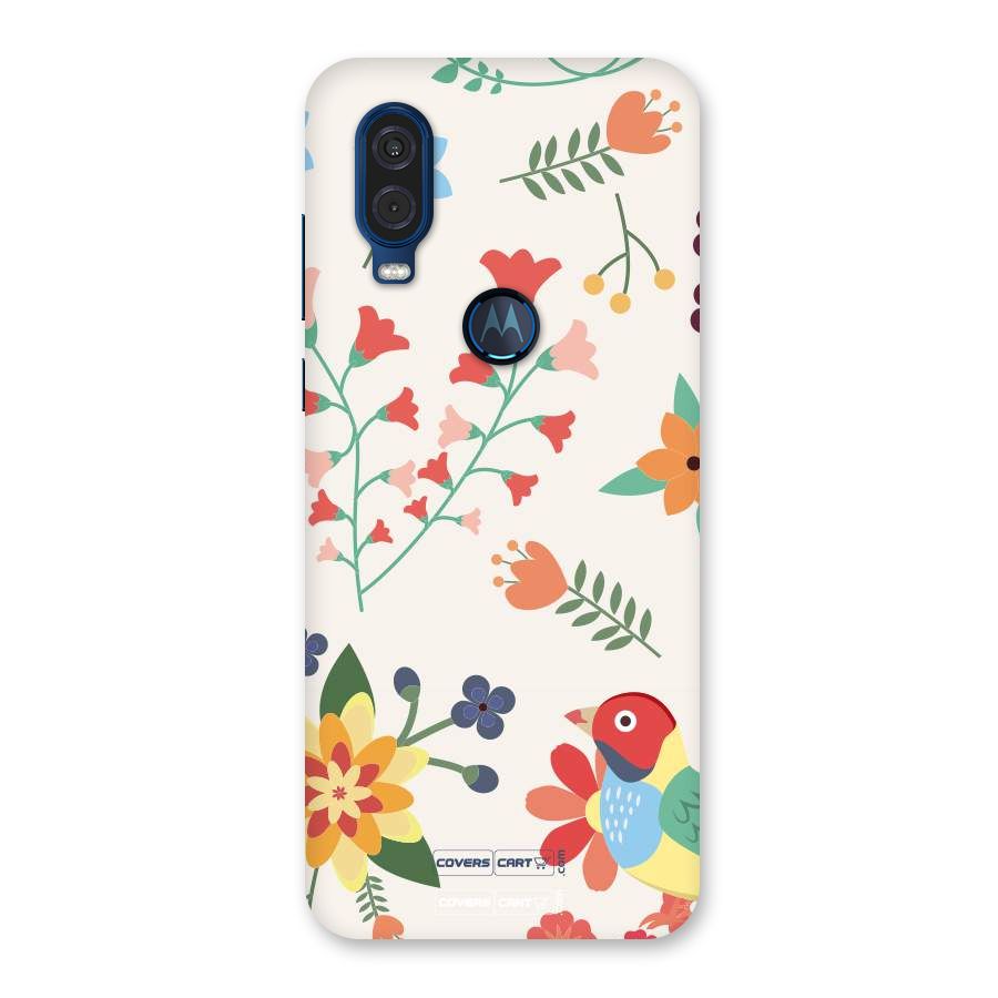 Spring Flowers Back Case for Motorola One Vision