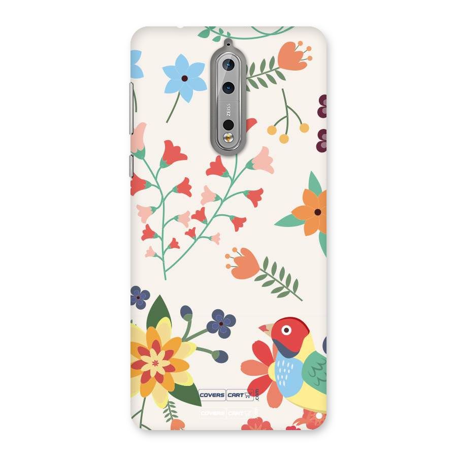 Spring Flowers Back Case for Nokia 8