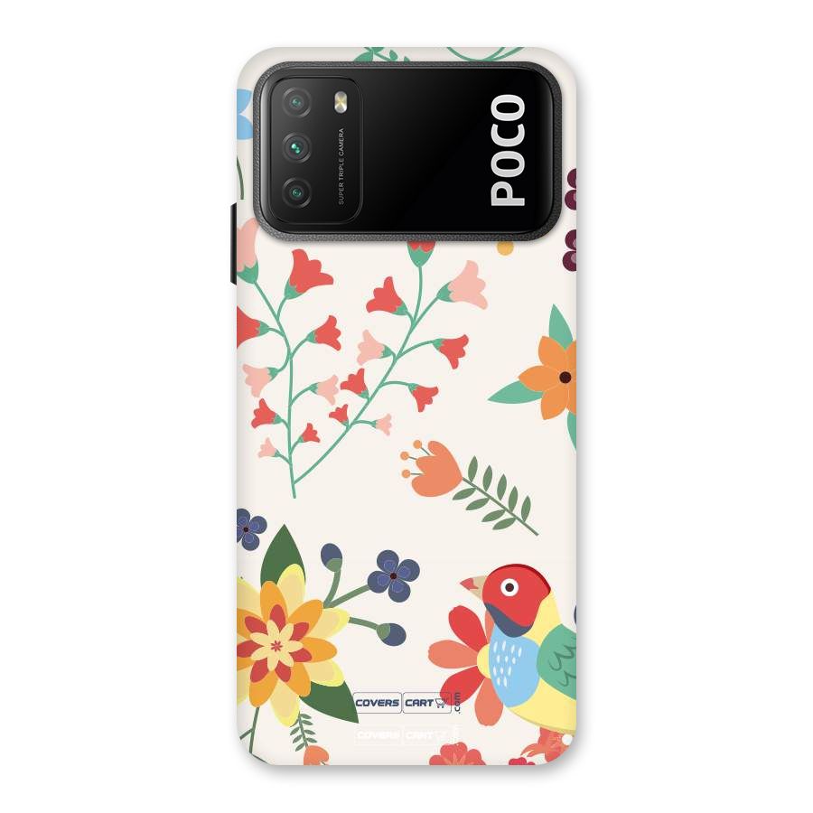 Spring Flowers Back Case for Poco M3