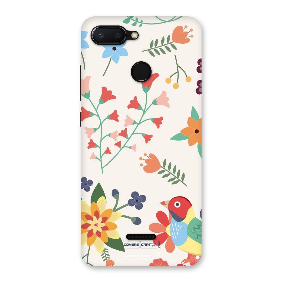 Spring Flowers Back Case for Redmi 6