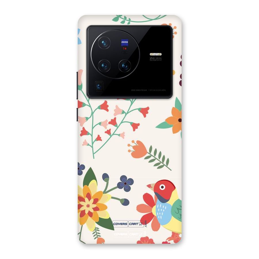 Spring Flowers Back Case for Vivo X80 Pro