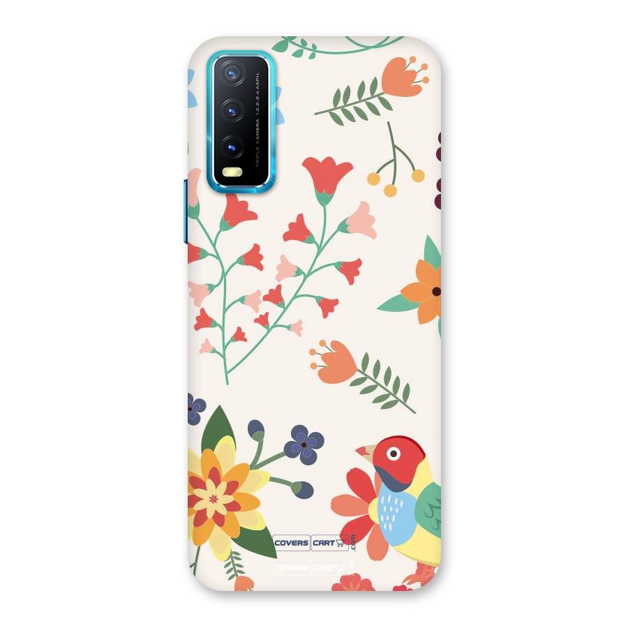 Spring Flowers Back Case for Vivo Y20