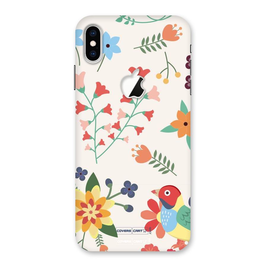 Spring Flowers Back Case for iPhone XS Max Apple Cut