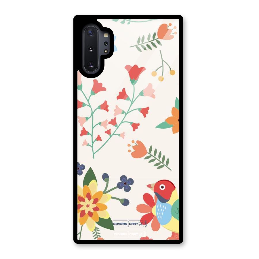 Spring Flowers Glass Back Case for Galaxy Note 10 Plus